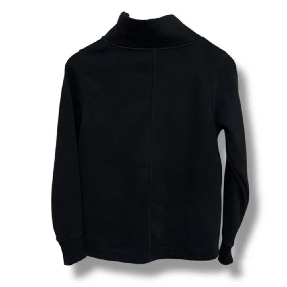 Athleta Women's Karma Twist Turtleneck Sweatshirt Black Size XXS *FLAWS 18x25